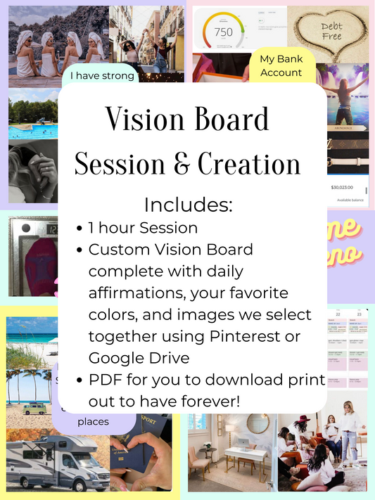The Visionary: Curated Vision Board + Coaching Session